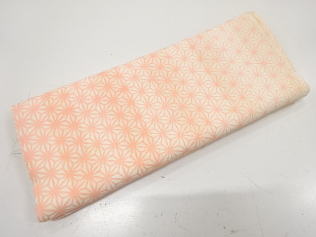 アンティーク　麻の葉模様　長襦袢洗い張り